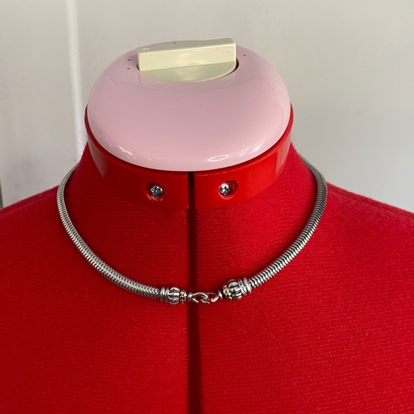 LAGOS Caviar Hematite Convertible Collar Necklace, 925 Silver & 18K Gold - Picture 4 of 14